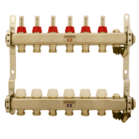Golvvärmefördelare WTP, Wermgo, 6-Vägs